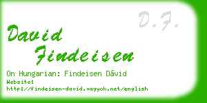 david findeisen business card